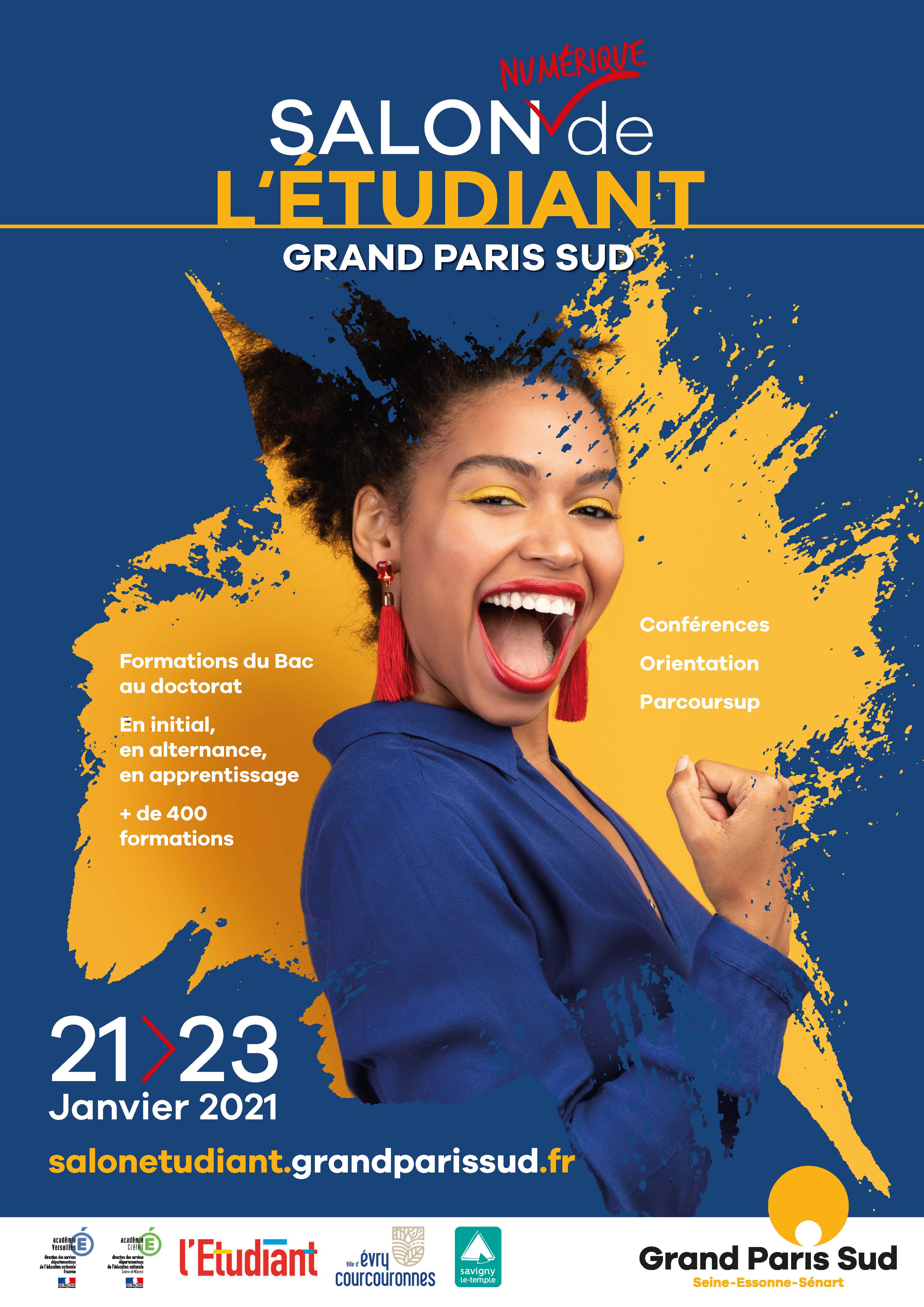 image de l'article Salon des étudiants 2024 Grand Paris Sud les 20 & 27 janvier 📣 