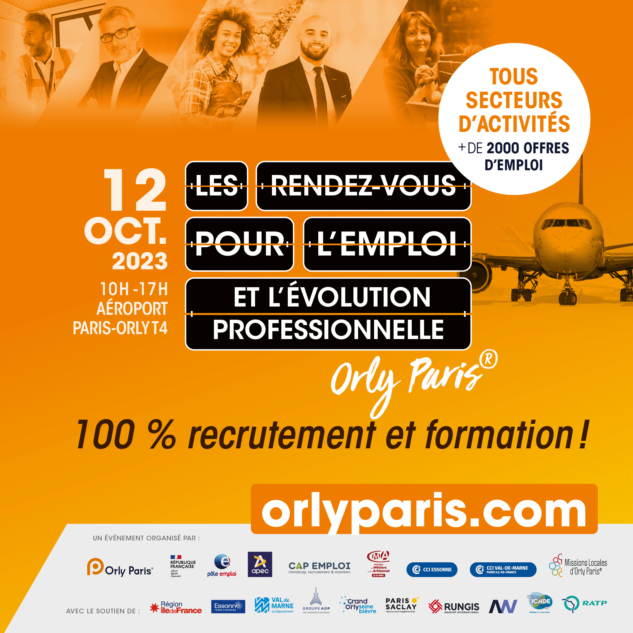 image de l'article Les Rendez-vous pour l'emploi le 12 Octobre à Orly 4 ! 